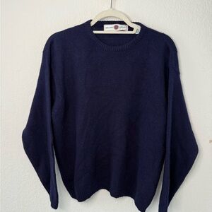 Vintage Milano wool Deep Blue Crewneck Sweater